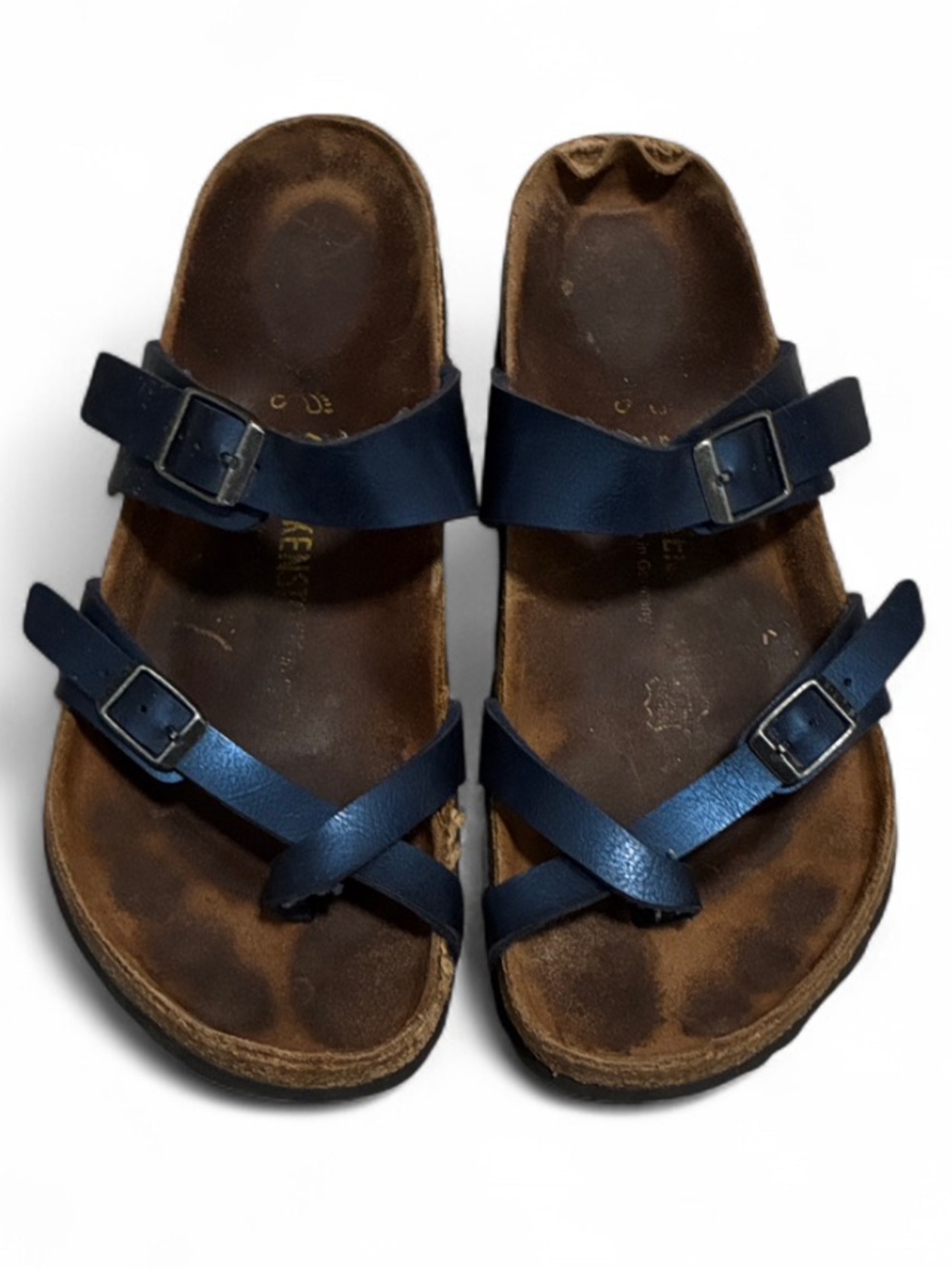 Birkenstock Mia Blue Toe Strap Sandals